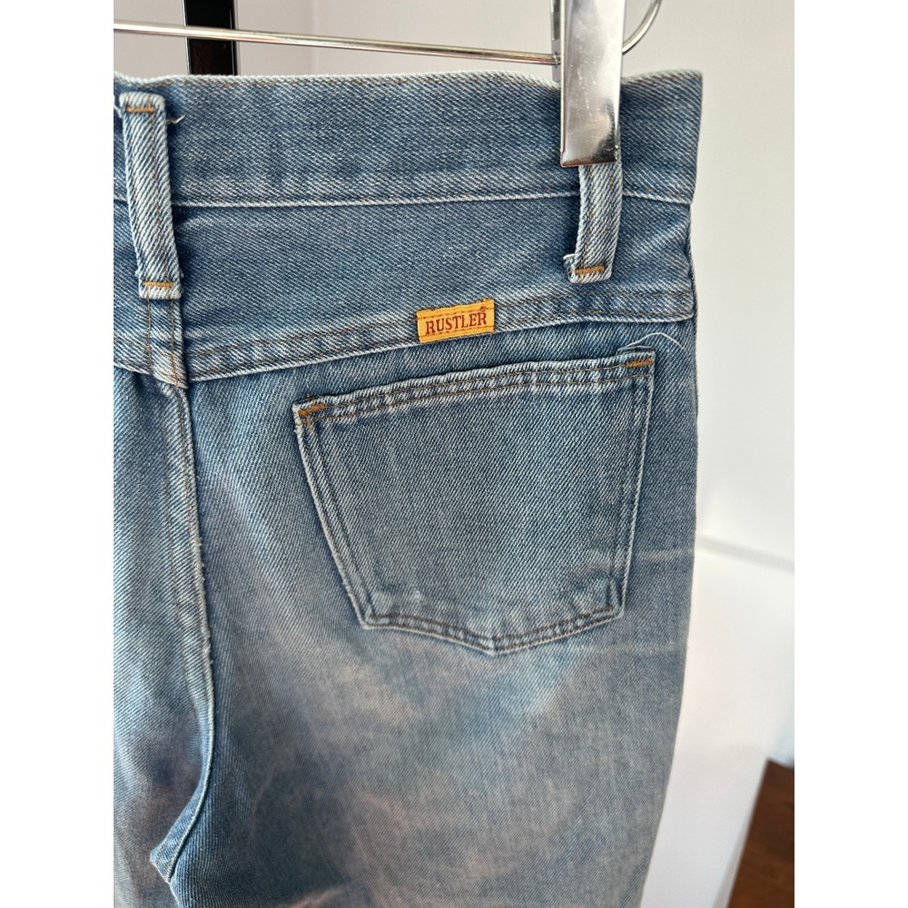 Rustler Jeans Vintage Denim USA Made Light Wash Talon 42 Kids Size 16‎ 26x26